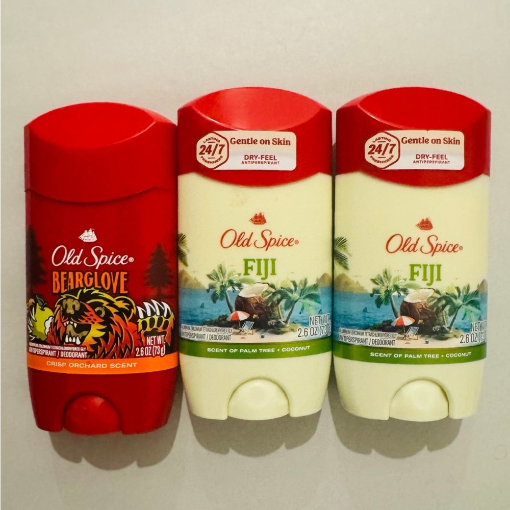 Lot of 3 Old Spice deodorant/antiperspirant sticks